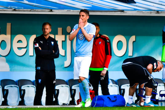 Malmö FFs Markus Rosenberg deppar