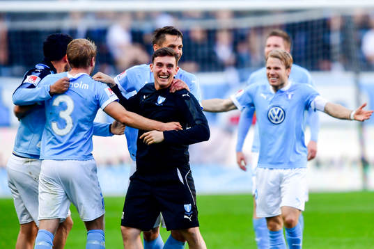 Malmö FFs fystränare Ben Rosen, Behrang Safari, Markus