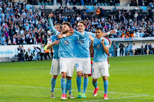 Malmö FFs Anton Tinnerholm, Andreas Vindheim, Yoshimar