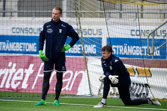 målvakt Pontus Dahlberg och målvakt Erik Dahlin
