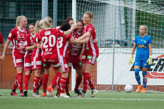 Göteborgs målvakt Fanny Lund deppar