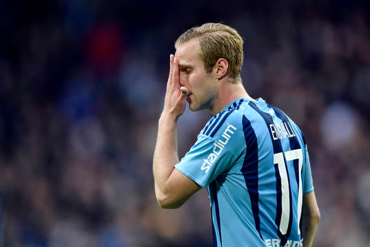 Djurgårdens Gustav Engvall deppar