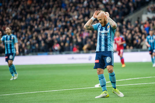 Djurgårdens Magnus Eriksson deppar