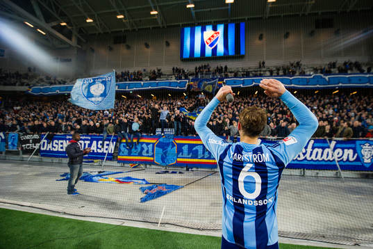 Djurgårdens Jesper Karlström jublar
