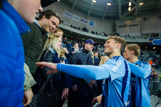 Djurgårdens Jesper Karlström jublar