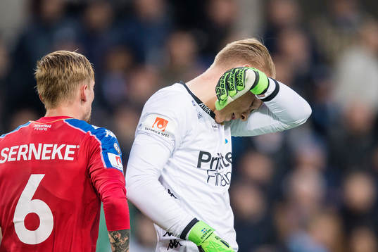 IFK Göteborgs målvakt Pontus Dahlberg deppar