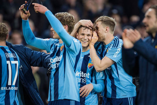 Djurgårdens Jesper Karlström jublar