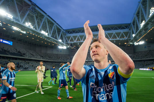 Djurgårdens Kim Källström jublar
