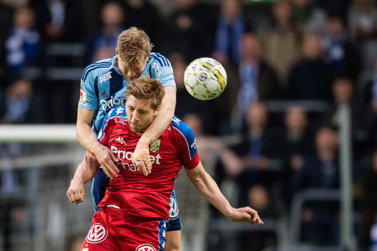 Djurgårdens Niklas Gunnarsson och IFK Göteborgs Mikael