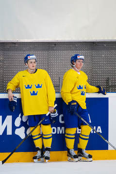 William Nylander och Nicklas Bäckström på Sveriges