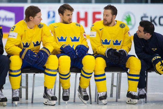 Nicklas Bäckström, Marcus Krüger, Linus Omark och