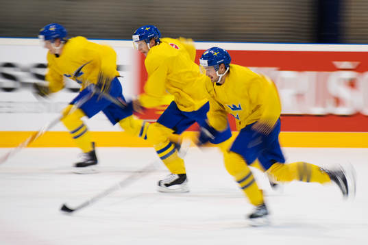 John Klingberg och Marcus Krüger på Sveriges
