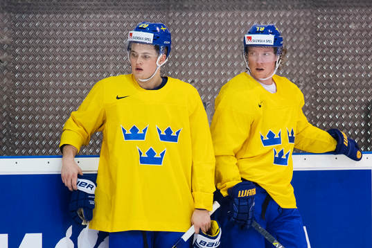 William Nylander och Nicklas Bäckström på Sveriges