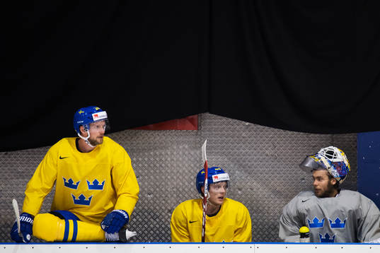 Alexander Edler, Carl Klingberg och målvakten Eddie Läck