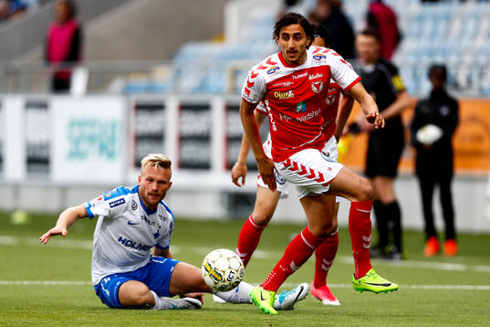 Norrköpings Nicklas Bärkroth och Kalmars Mahmoud Eid