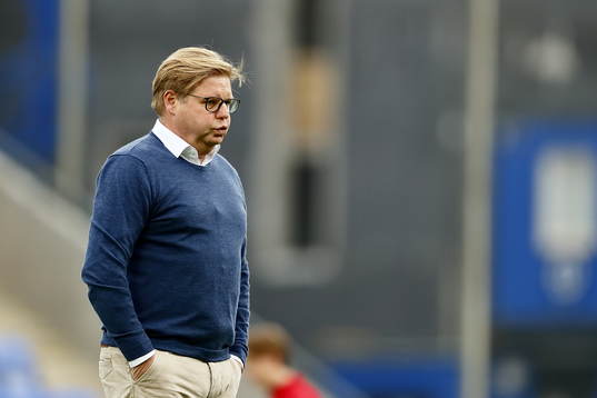 Kalmars tränare Peter Swärdh deppar