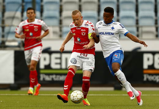Kalmars Tobias Eriksson och Norrköpings Niclas Eliasson