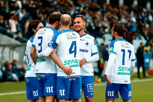 Norrköpings Linus Wahlqvist jublar