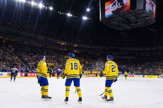 Sveriges William Karlsson, Dennis Everberg och Oliver Ekman