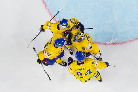 Sveriges Victor Hedman, William Nylander, målvakt Henrik