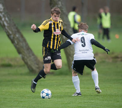 IFK Hässleholms  Elliot Nilsson i matchen i DM mellan IFK