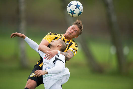IFK Hässleholms Philip Wikström i matchen i DM mellan IFK