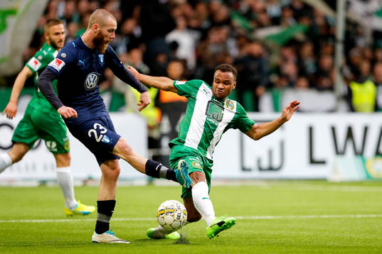 Malmö FFs Jo Inge Berget och Hammarbys Serge-Junior
