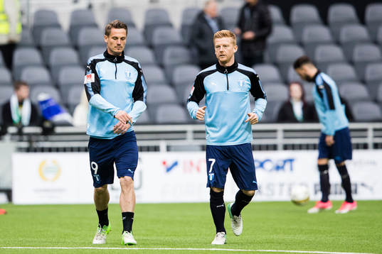 Malmö FFs Markus Rosenberg och Anders Christiansen