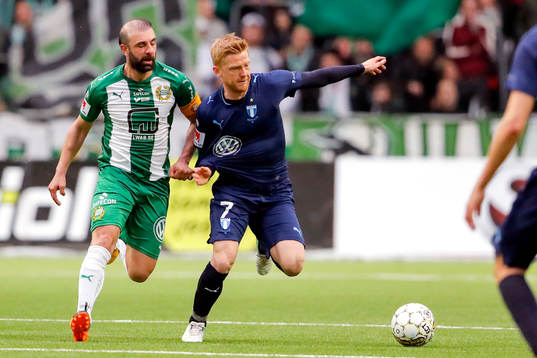 Hammarbys Kennedy Bakircioglu och Malmö FFs Anders