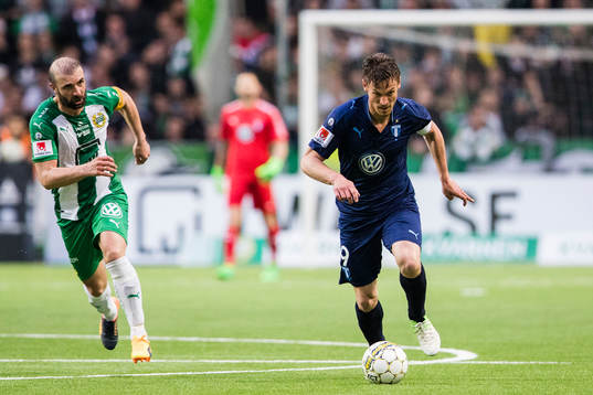 Hammarbys Kennedy Bakircioglu och Malmö FFs Markus