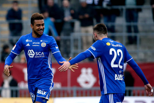 Sundsvalls Noah Sonko Sundberg jublar