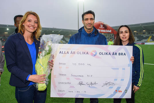Isabel Exposito, Göteborgs fotbollförbund, och Sevana