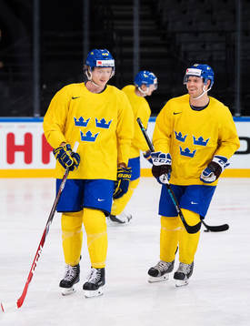 Carl Klingberg och Oscar Lindberg på Sveriges