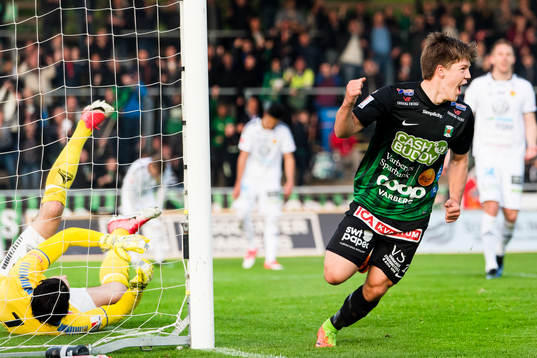 Varbergs Joel Palmqvist jublar