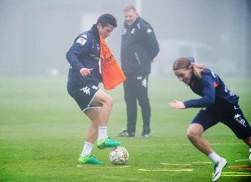 David Boo Wiklander och Elias Mar Omarsson vid ett