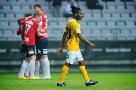 Falkenbergs Enock Kwakwa deppar