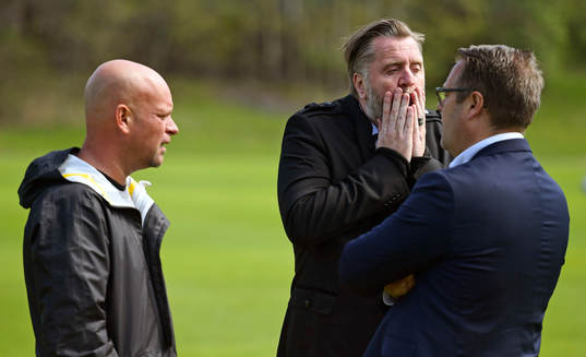 Björn Wesström, sportchef och Mikael Ahlerup, VD AIK