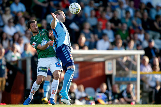 Jönköpings Robert Gojani och Djurgårdens Gustav Engvall