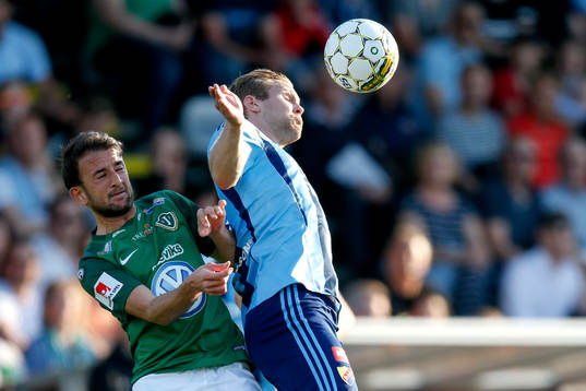 Jönköpings Robert Gojani och Djurgårdens Gustav Engvall
