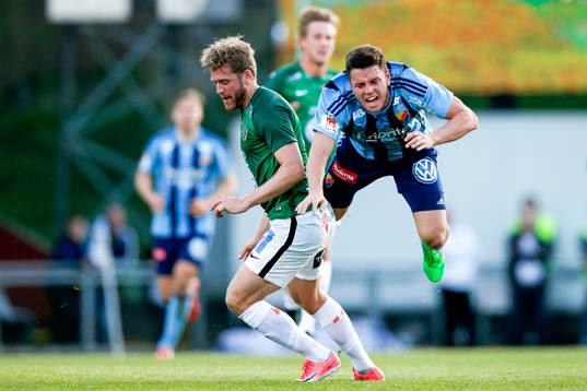Jönköpings Stefan Karlsson och Djurgårdens Kerim Mrabti
