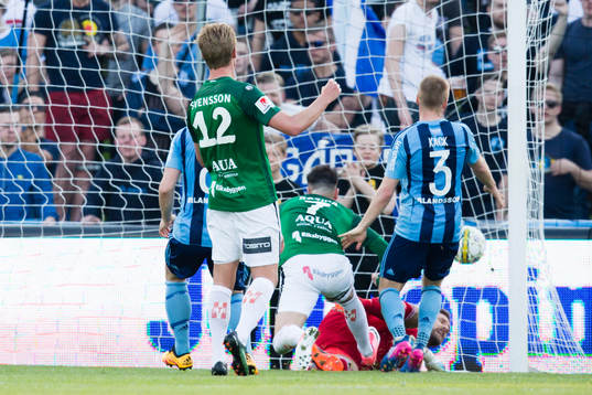 Jönköpings Dzenis Kozica gör 1-0 i bakom Djurgårdens