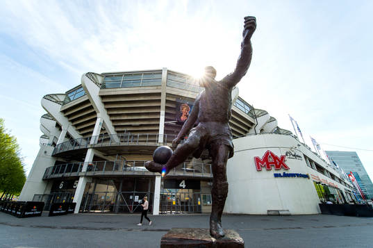 Utsidan av Gamla Ullevi angående