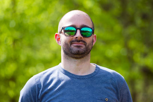 Matthew Chell, en engelsk supporter som åkt till Göteborg
