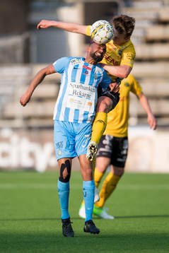 AFC Eskilstunas Ferid Ali och Elfsborgs Simon Olsson