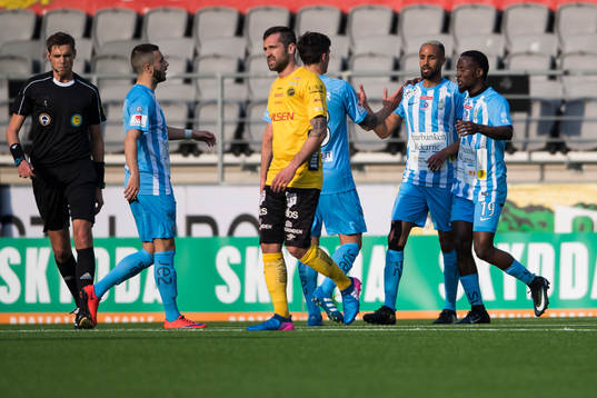 AFC Eskilstunas Ferid Ali jublar