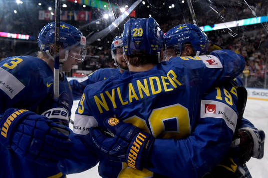 Sveriges John Klingberg, Jonas Brodin, William Nylander och