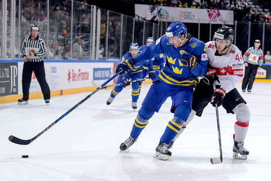 Sveriges Victor Rask och Schweiz Pius Suter