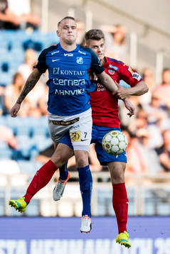 Norrbys Adam Ståhl och Helsingborgs Viktor Ljung