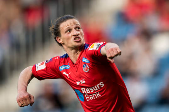 Helsingborgs Jesper Lange jublar