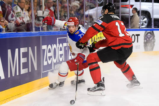 Rysslands Artemi Panarin i semifinalen mellan Kanada och